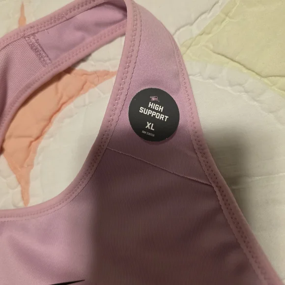Nike Women's Pink Sports Bra - Picture 2 of 5